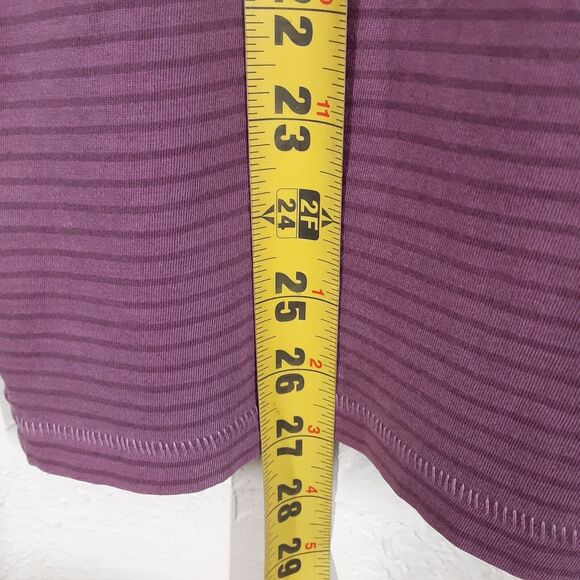 Vineyard Vines Island Polo Mens S Purple Striped Short Sleeve Shirt Pima Cotton - Picture 7 of 7